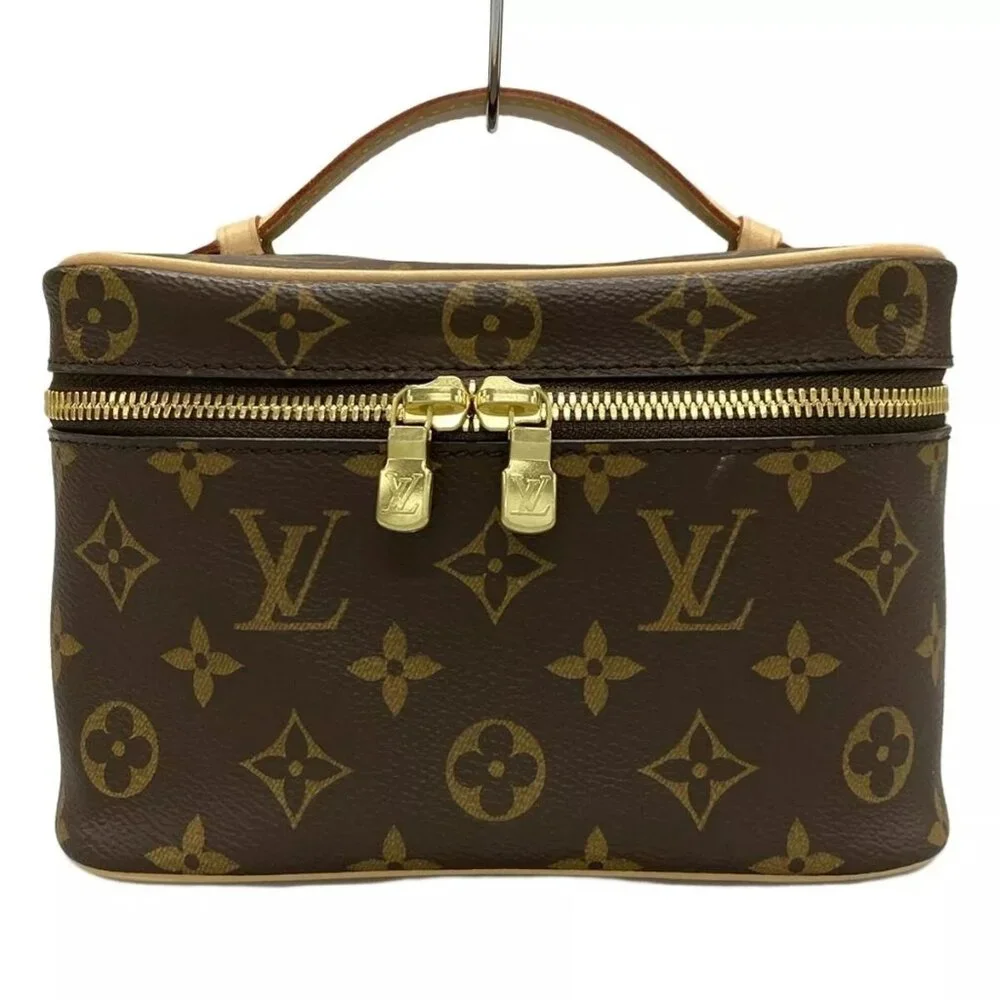 100% Auth LOUIS VUITTON Nice Mini Monogram Vanity Bag Monogram Canvas 1148-10824 - Picture 1 of 14